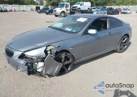 2005 BMW 645Ci из США, поврежденный, VIN WBAEH73485B215835